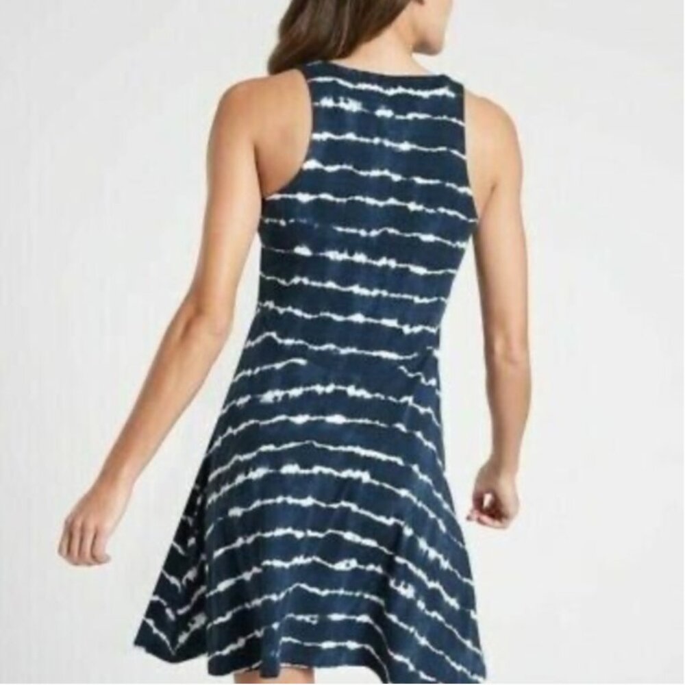 Athleta Santorini Thera Print Tie Dye Dress Size XL - Picture 2 of 9